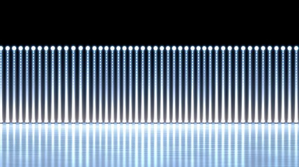 Glowing Light Columns  Futuristic Stage  Abstract Background  LED Lights  Modern Design  S