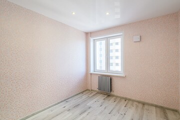 standard room interior apartment. view kind of decor home decoration in hostel house for sale. empty room renovated