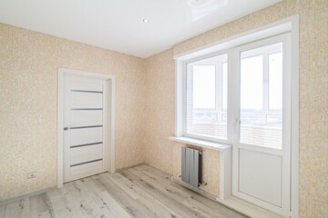 standard room interior apartment. view kind of decor home decoration in hostel house for sale. empty room renovated