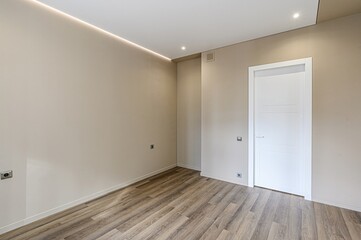 standard room interior apartment. view kind of decor home decoration in hostel house for sale. empty room renovated