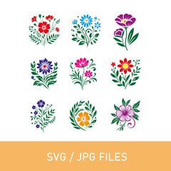 flower vector design