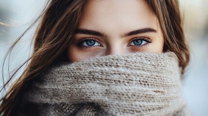 Shy face captured in a candid photo, emphasizing vulnerability and gentle emotions in social interactions