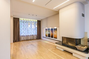 standard room interior apartment. view kind of decor home decoration in hostel house for sale. empty room renovated