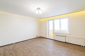 standard room interior apartment. view kind of decor home decoration in hostel house for sale. empty room renovated