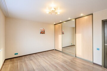 standard room interior apartment. view kind of decor home decoration in hostel house for sale. empty room renovated
