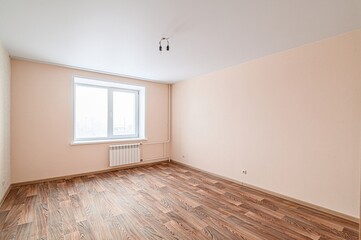 Obraz premium standard room interior apartment. view kind of decor home decoration in hostel house for sale. empty room renovated