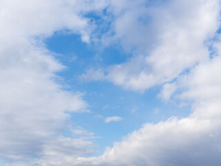 Fototapeta premium 冬の雲が多い空15