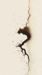 Abstract golden lightning streaks cutting through a white canvas, creating empty space for text.