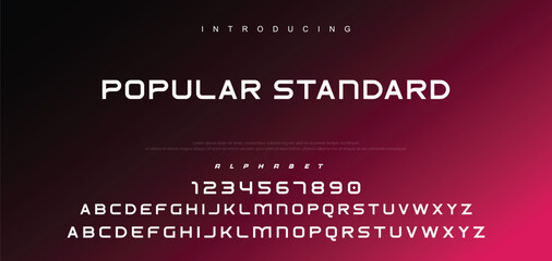 Creative font. Modern abstract digital tech font. Logo creative font, type, technology, movie, digital, music, movie. Fonts and illustration in vector format.