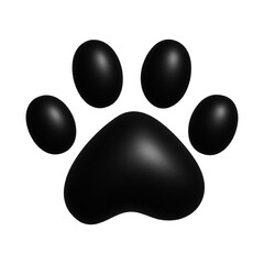 3D Cat or Dog Paw Icon isolated on transparent baclkground . Paw icon Png. Vector Bubble Dog, cat paw icon. Zoo, vet logo element. Paw print vector symbol. Shape print. veterinary art illustration © liza