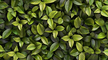 Obraz premium A lush tropical background of green leaves.