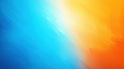 A bold gradient from blue to orange, with dynamic light effects and subtle textures.