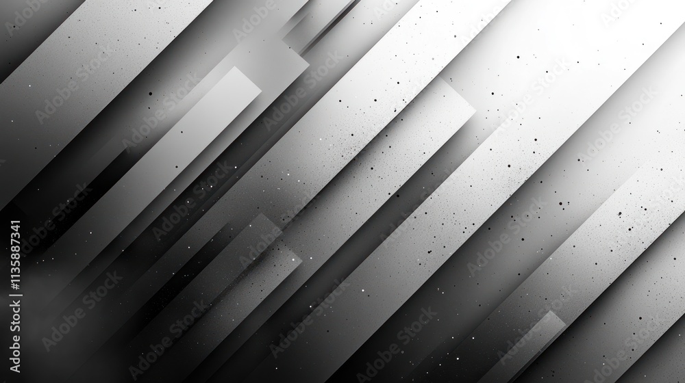 Poster Abstract grayscale design with vertical lines and texture.
