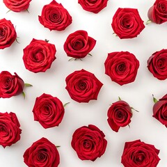 Cluster Wall of Pink and Orange Roses
