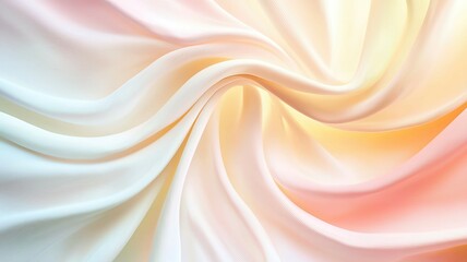 Obraz premium pastel fabric texture swirl with soft folds, pastel fabric texture for design background, elegant pastel fabric texture in gradient tones ,minimal pastel fabric texture with silky swirl