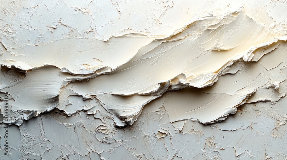 Poster abstract textured surface with layered cream tones resembling a natural formation.