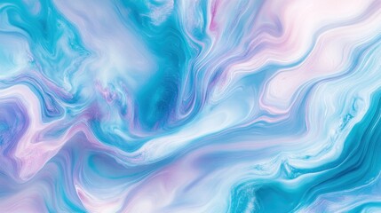 Obraz premium Abstract Swirling Blue and Purple Paint Texture