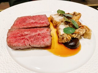 steak and sides