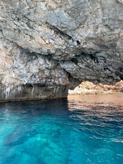 water cave in the sea