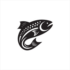 black and white fish