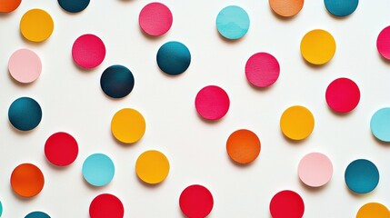 A classic polka-dot pattern with contrasting colors, providing a fun and lively visual effect.