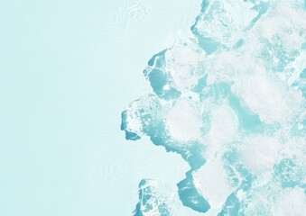 Fototapeta premium Energetic Splash of Icy Elegance Perfect for Polar Bear Plunge Day, Christmas, and New Year Traditions