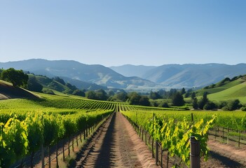 Fototapeta premium vineyard in region