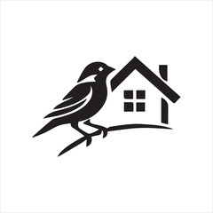 bird house on a branch