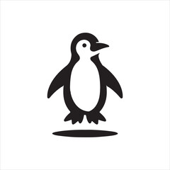 penguin on a white background