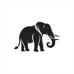 elephant silhouette vector