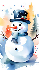 Modern Minimalist Snowman: Sleek & Inviting Ambiance