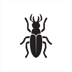 illustration of a silhouette of a bug