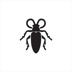 black and white beetle