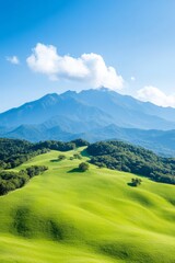 Majestic Mountain Views with Constitutional Theme Taiwan Constitution Day, Earth Day, Arbor Day Scenic Celebration