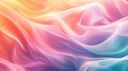 Fototapeta premium Abstract Pastel Waves of Color Swirling Softly