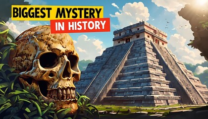 a poster with a skull in history called the first ever in history