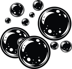Soap Bubbles Vector Illustration