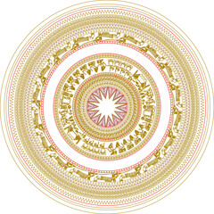 Vector sketch illustration silhouette traditional ethnic vintage vintage decorative ornament design.eps