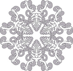 Vector sketch illustration silhouette vintage classic decoration ornament design.eps