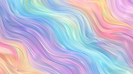 Abstract background of wavy, iridescent lines in blue, purple, pink, and yellow.
