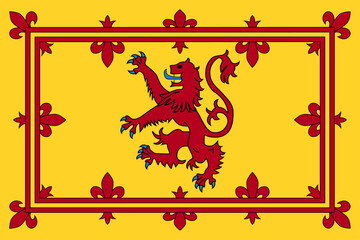 Royal Banner of Scotland. Vector illustration