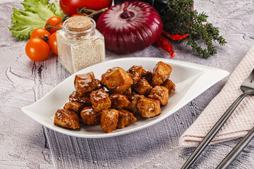 Chicken fillet with soya teriyaki sauce