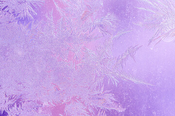 Ice Pattern on window in Winter time