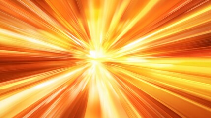 Abstract Golden Rays Burst Speed Light Effect Background