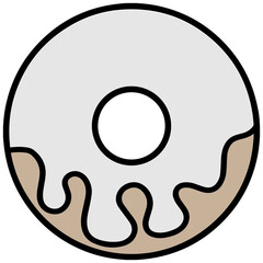 donut cake icon vectors illustration symbol deisgn