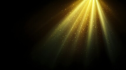 Golden Light Rays  Sparkling Dust  Cinematic Background  4K HDR
