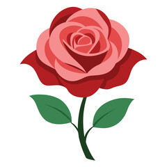 Rose flower vector art illustration design featuring elegant floral details. Perfect for creative projects, digital artwork, and decorative applications.