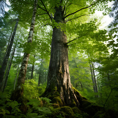 Majestic Dominance: A Portrait of The Mature and Powerful AK Tree Species in Its Natural Habitat