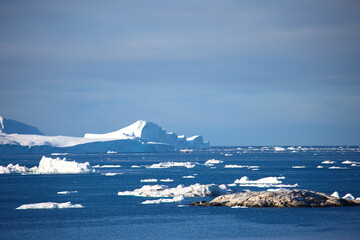 Spectacular and beautiful scenery of Greenland in autumn