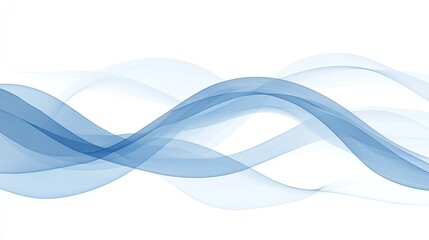 Naklejka premium Abstract Blue Wave Design Background Image